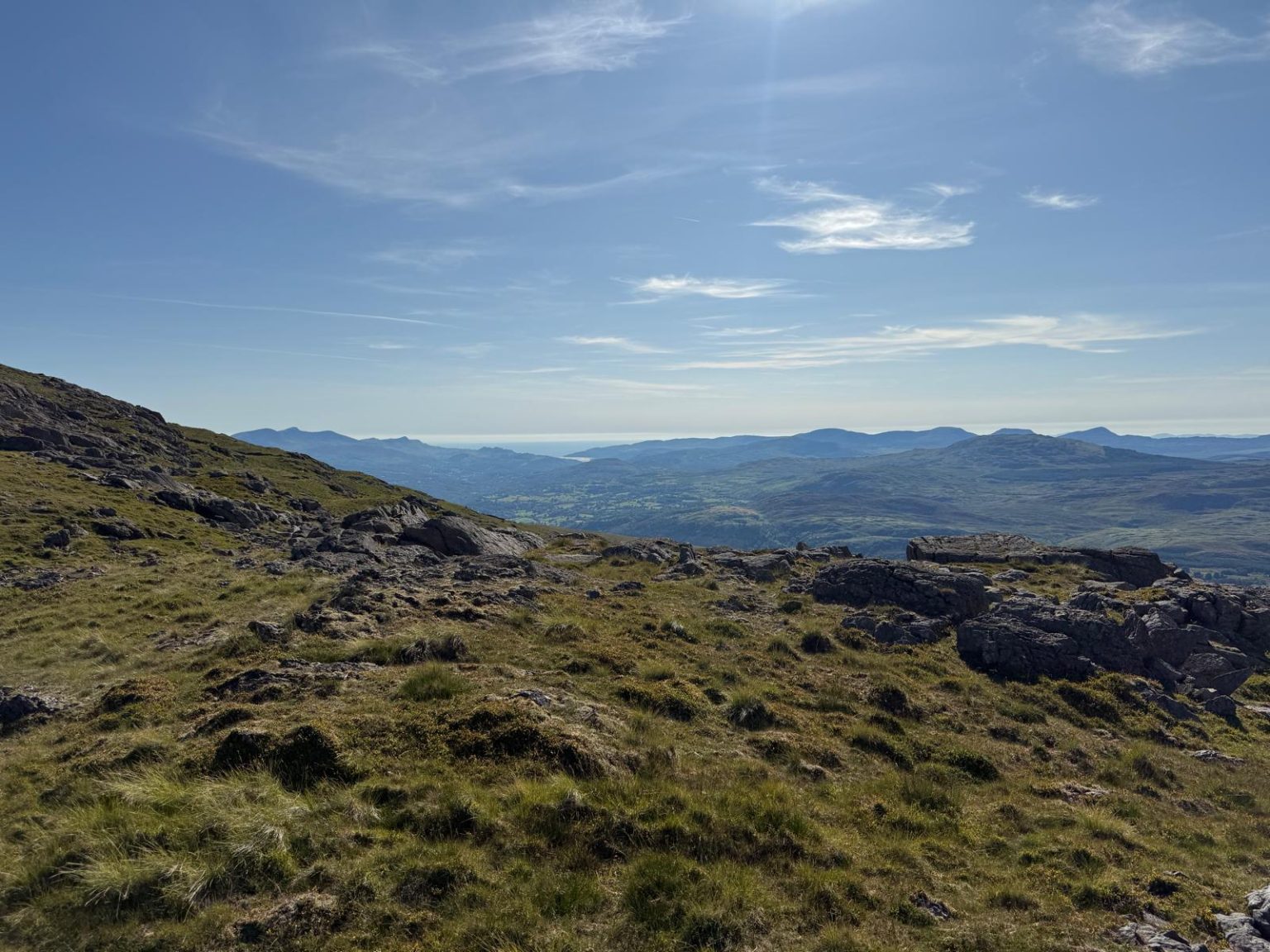 the mountain view at highland cow camping